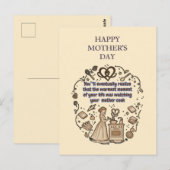 moederdag geschenken briefkaart (Voorkant / Achterkant)