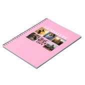Moederdag Geschenken Fotocollage en Monogram Notitieboek (Linkerzijde)