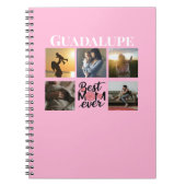 Moederdag Geschenken Fotocollage en Monogram Notitieboek (Voorkant)