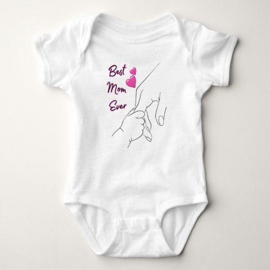 Moederdag geschenken, kinder kleding, en oprechte  romper (Voorkant)