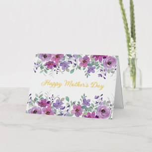 Moederdag Gevouwen Folie Wenskaart