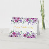 Moederdag Gevouwen Folie Wenskaart (Voorkant)