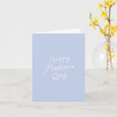 Moederdag gevouwen kaart (Gele Bloem)