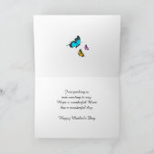 Moederdag Gevouwen Wenskaart Kaart (Binnen)