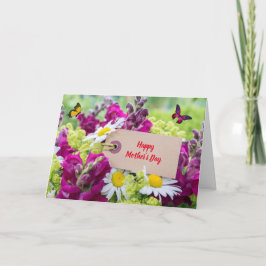 Moederdag Gevouwen Wenskaart Kaart