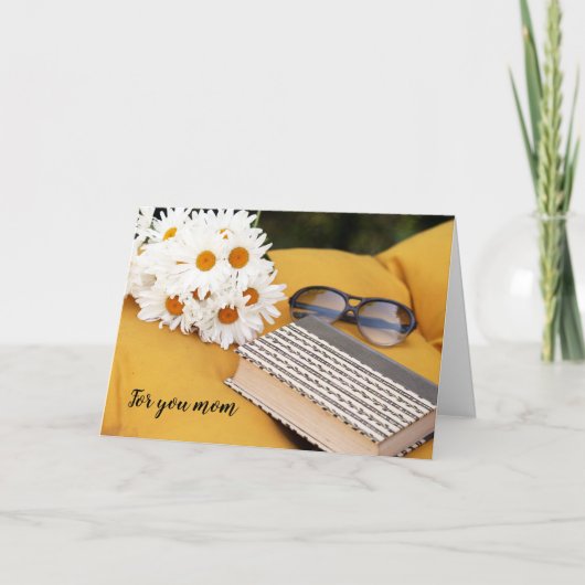 Moederdag Gevouwen Wenskaart Kaart (Voorkant)