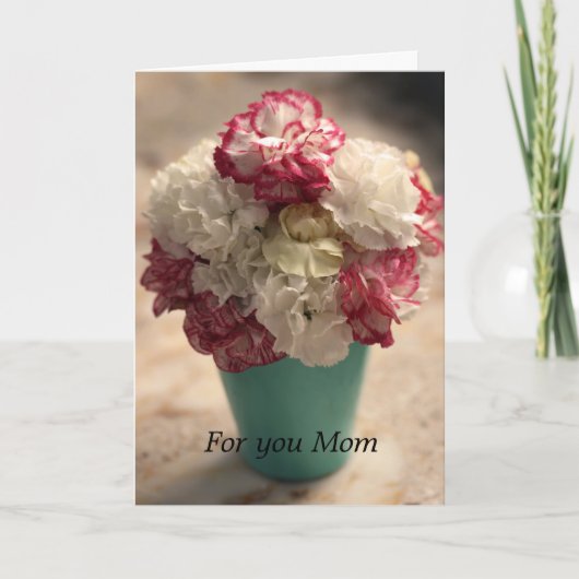 Moederdag Gevouwen Wenskaart Kaart (Voorkant)