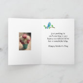 Moederdag Gevouwen Wenskaart Kaart (Binnen)