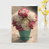 Moederdag Gevouwen Wenskaart Kaart (Gele Bloem)