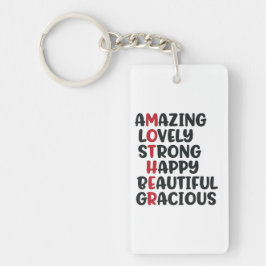 Moederdag geweldige persoonlijke foto sleutelhanger