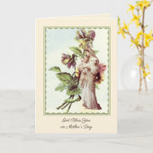 Moederdag Gezegende Maagd Maria Kaart (Gele Bloem)
