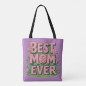 Moederdag Gifs Fotocollage Moeder Tote Bag (Achterkant)