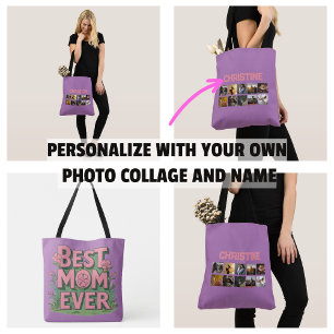 Moederdag Gifs Fotocollage Moeder Tote Bag