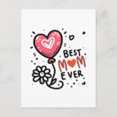 Moederdag Gift | Beste moeder ooit Briefkaart (Voorkant)