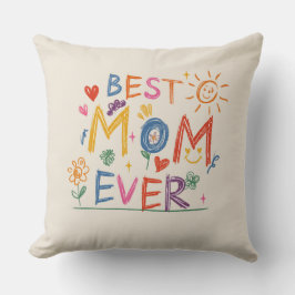 Moederdag Gift, beste moeder ooit Kussen