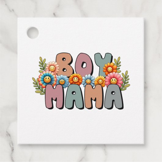 Moederdag Gift | Boy Mama Bedankjes Labels (Voorkant)