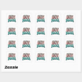Moederdag Gift | Boy Mama Vierkante Sticker (Vel)