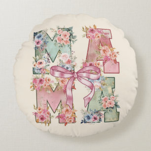 Moederdag Gift, Coquette MAMA Rond Kussen