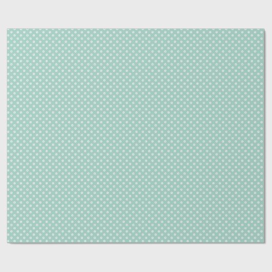 Moederdag Gift | Daisies op Mint Cadeaupapier (Vlak)