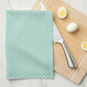 Moederdag Gift | Daisies op Mint Theedoek (Quarter Fold)