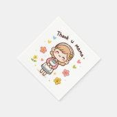 Moederdag Gift | Dank je, mama Servet (Hoek)