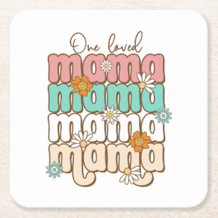 Moederdag Gift   Een geliefde mama Kartonnen Onderzetters