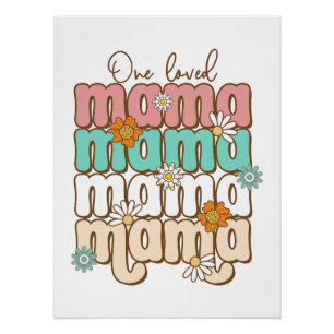 Moederdag Gift   Een geliefde mama Perfect Poster