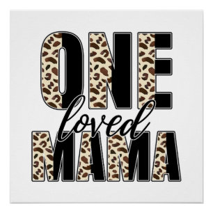 Moederdag Gift Een geliefde mama Perfect Poster