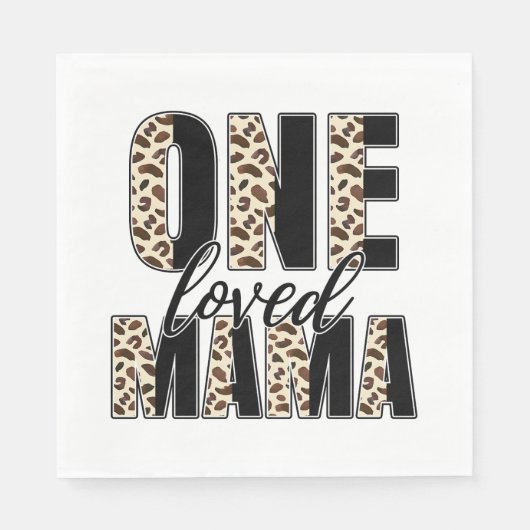 Moederdag Gift | Een geliefde mama Servet (Voorkant)