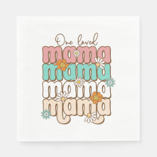Moederdag Gift   Een geliefde mama Servet