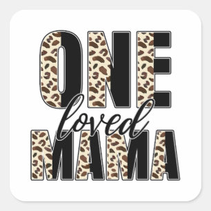 Moederdag Gift   Een geliefde mama Vierkante Sticker