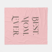 Moederdag Gift Fleece Sherpa Deken Roze Schattige (Voorkant (Horizontaal))