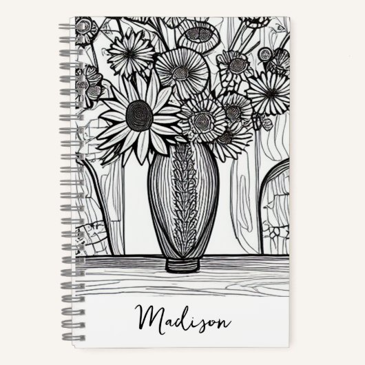 Moederdag Gift Floral Art Bullet Journal Notitieboek (Voorkant)