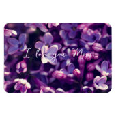 Moederdag, Gift, Foto lila bloem, Wedding, Magneet (Horizontaal)