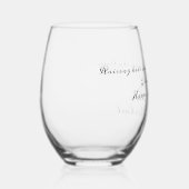 Moederdag Gift Funny Quotes Script Naam op Wijnglas Zonder Voet (Rechts)