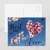 Moederdag Gift, Gift voor Mam, Liefde Bericht Kaar Briefkaart (Voorkant / Achterkant)