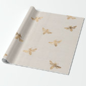 Moederdag Gift Gold Queen Bee Cadeaupapier (Uitgerold)