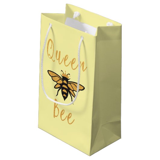 Moederdag Gift Gold Queen Bee Klein Cadeauzakje (Achterkant Gekanteld)
