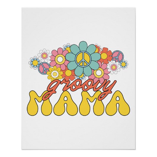 Moederdag Gift | Groovy Mama Perfect Poster (Voorkant)