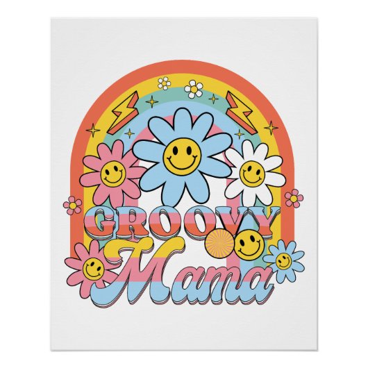 Moederdag Gift | Groovy Mama Perfect Poster (Voorkant)