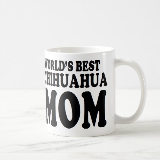 moederdag Gift Idea chihuahua mamma's beste wereld Koffiemok (Rechts)