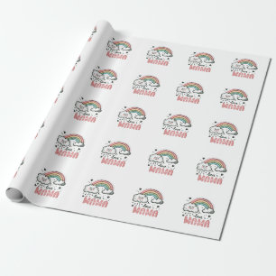 Moederdag Gift Ik hou van mama Cadeaupapier