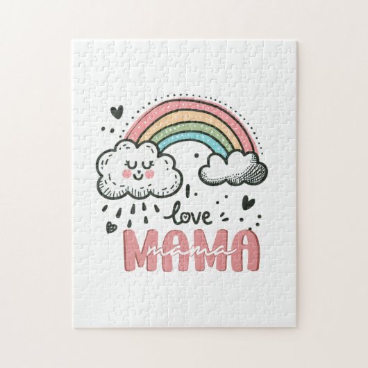 Moederdag Gift | Ik hou van mama Legpuzzel (Verticaal)