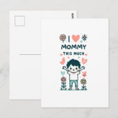 Moederdag Gift | Ik hou zoveel van mama Briefkaart (Voorkant / Achterkant)
