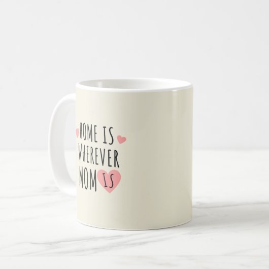 Moederdag Gift Koffie Mok (Voorkant links)