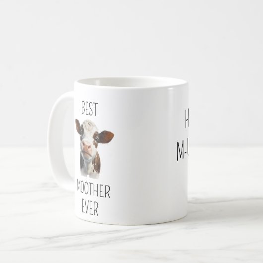 Moederdag Gift Ma Koe Lover Koffiemok (Voorkant links)