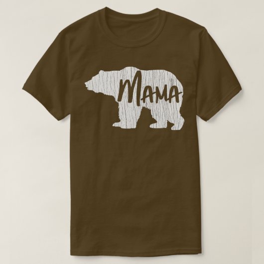 Moederdag Gift Mama Beer mama vrouwen T-shirt (Design voorkant)