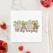 Moederdag Gift | Mama de hele dag Servet (Insitu)