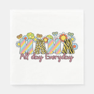 Moederdag Gift Mama de hele dag Servet