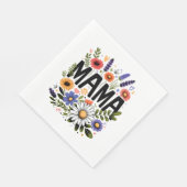 Moederdag Gift | Mama Floral Servet (Hoek)